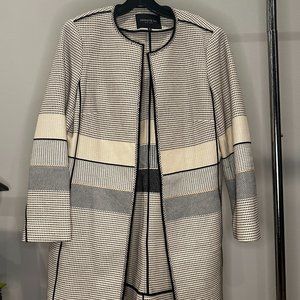 Lafayette 148 New York Size 8 Patchwork Box Trim Jacket